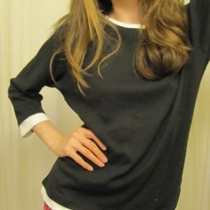 NWT Denim&Co Black Shirt